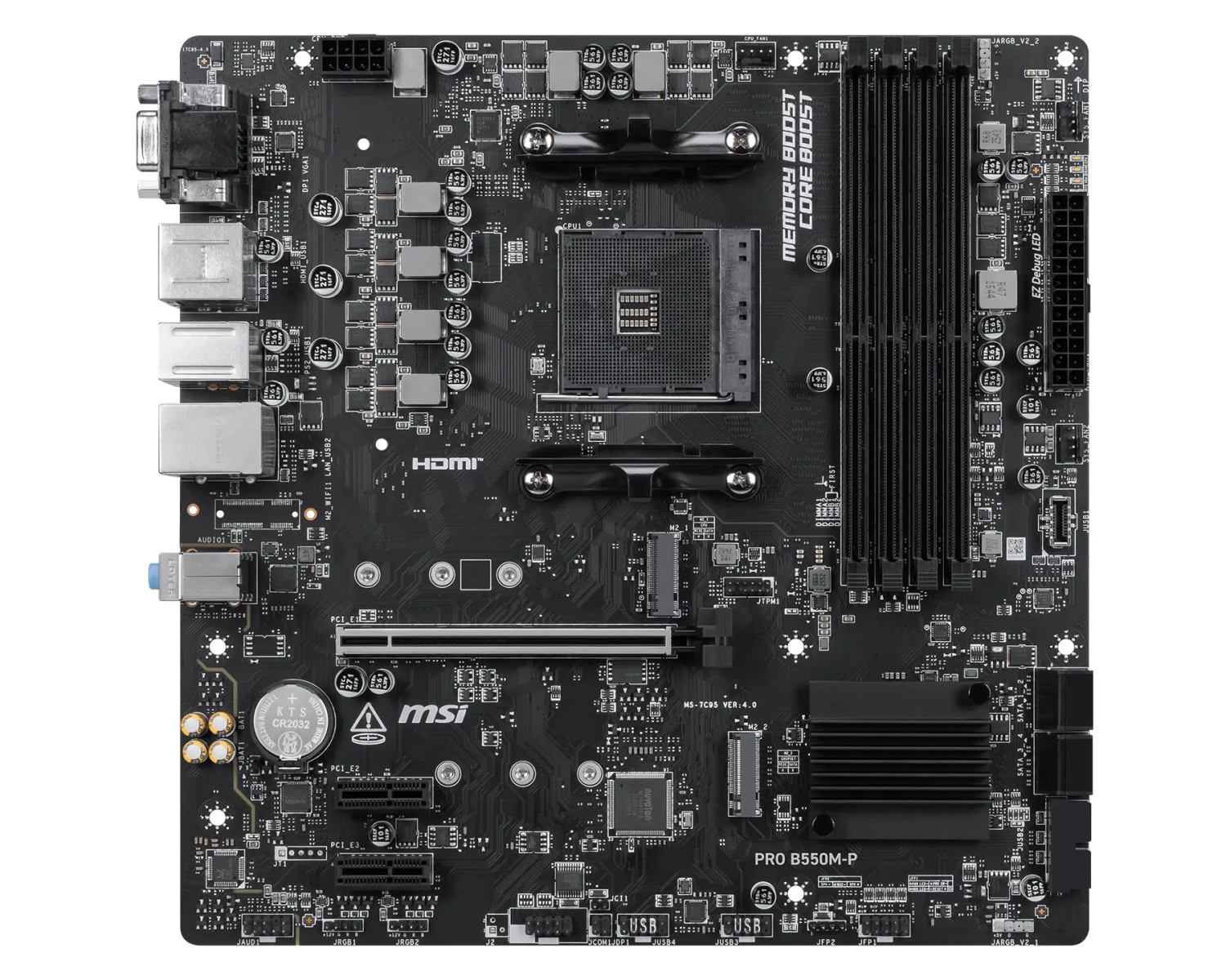 MSI PRO B550M-P matična plošča AM4, mATX, 4x DDR4 4
