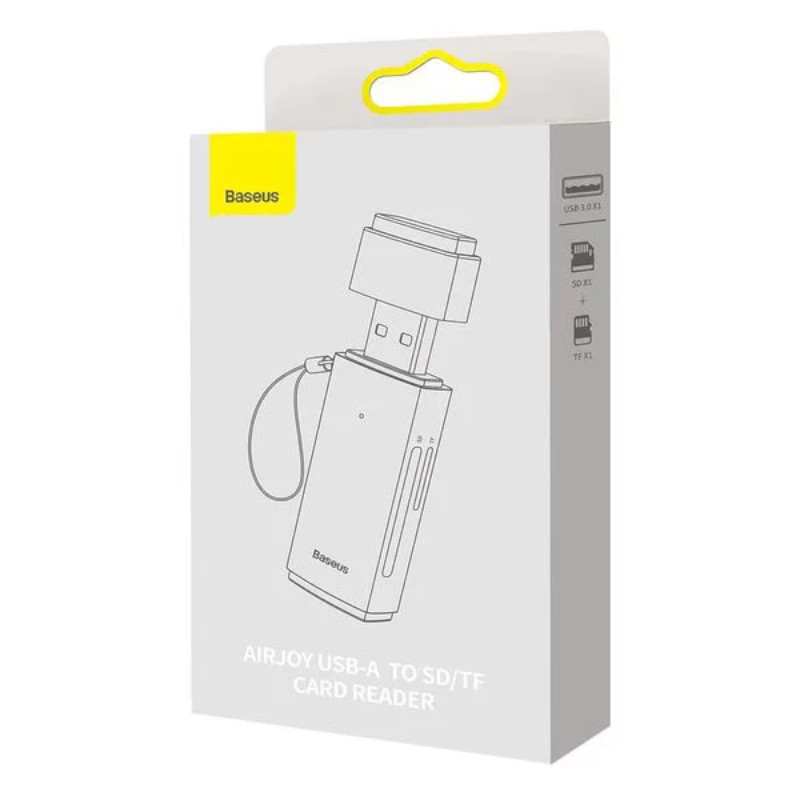 Baseus čitalnik kartic USB 3.0 SD/microSD, siv 5