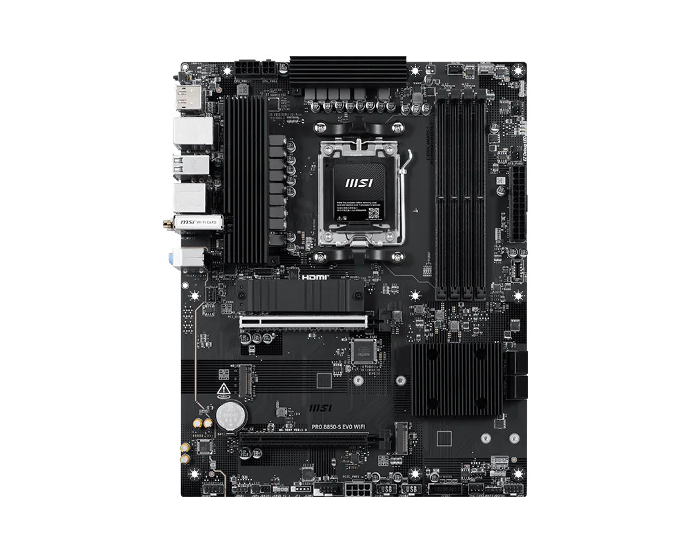 MSI PRO B850-S EVO WIFI matična ploča (AM5, 4xDDR5, ATX) 5