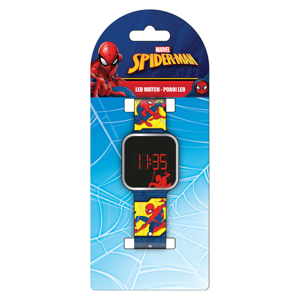 Pulio LED Otroška digitalna ura Spiderman - Rdeča 2