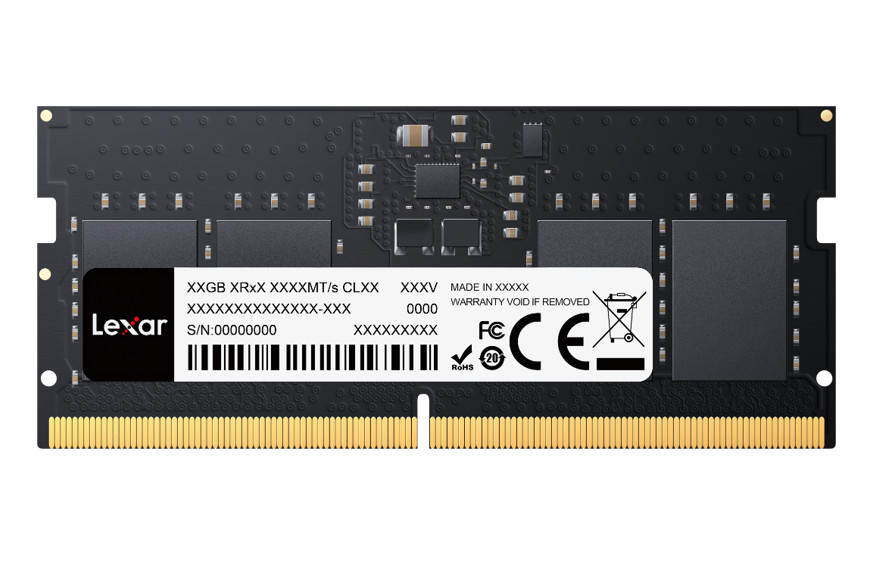 Lexar RAM pomnilnik za prenosnik DDR5 SODIMM 8GB (1x 8GB) 4800MHz CL40