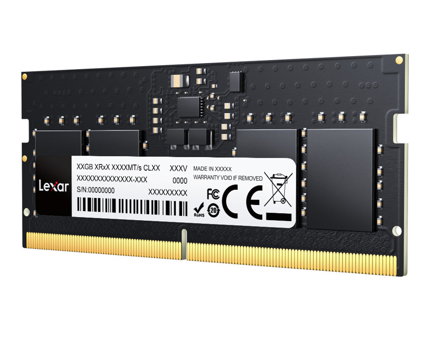 Lexar RAM pomnilnik za prenosnik DDR5 SODIMM 8GB (1x 8GB) 4800MHz CL40 6