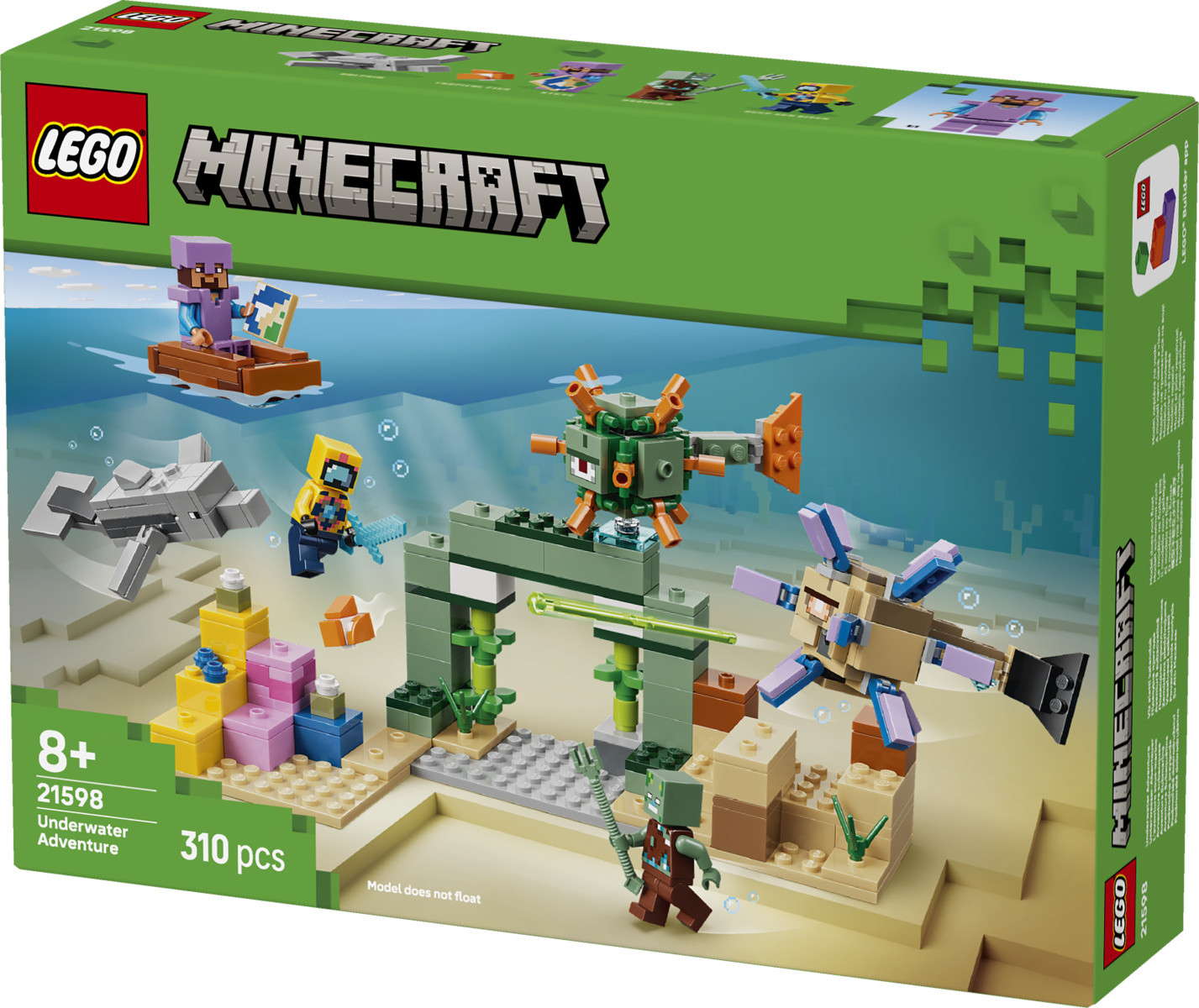 LEGO Minecraft kocke Podvodna pustolovščina 21598 2