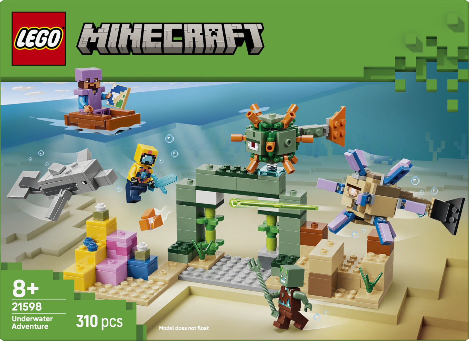 LEGO Minecraft kocke Podvodna pustolovščina 21598 3