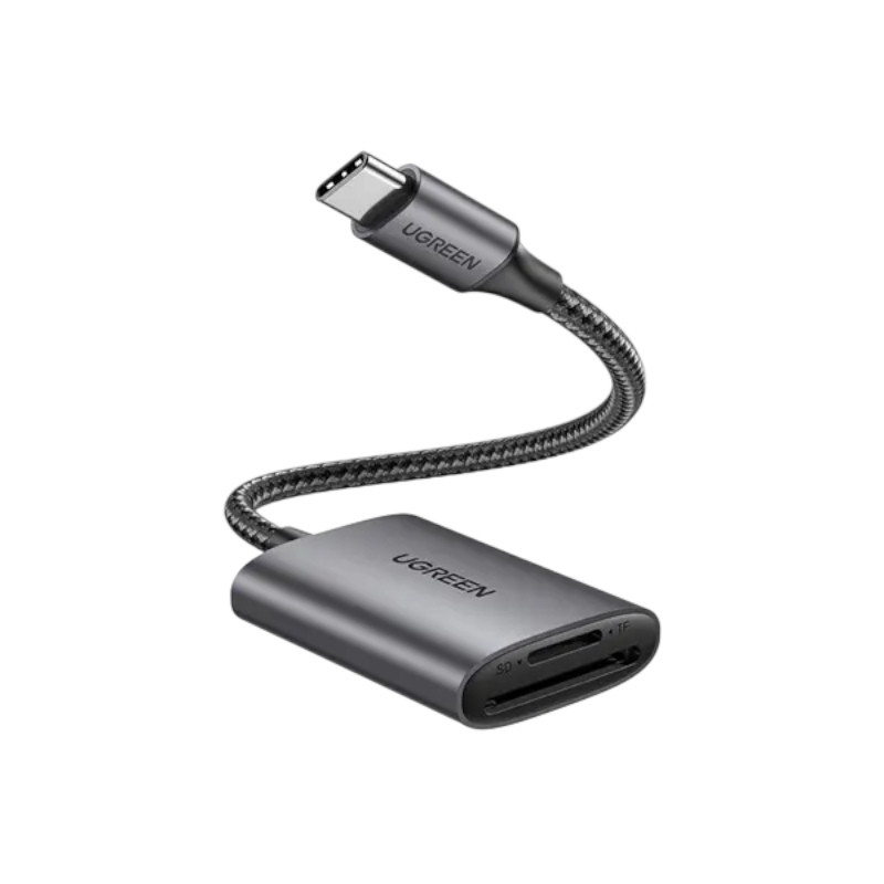 Ugreen čitalnik kartic USB-C SD/microSD, 90MB/s, CM401