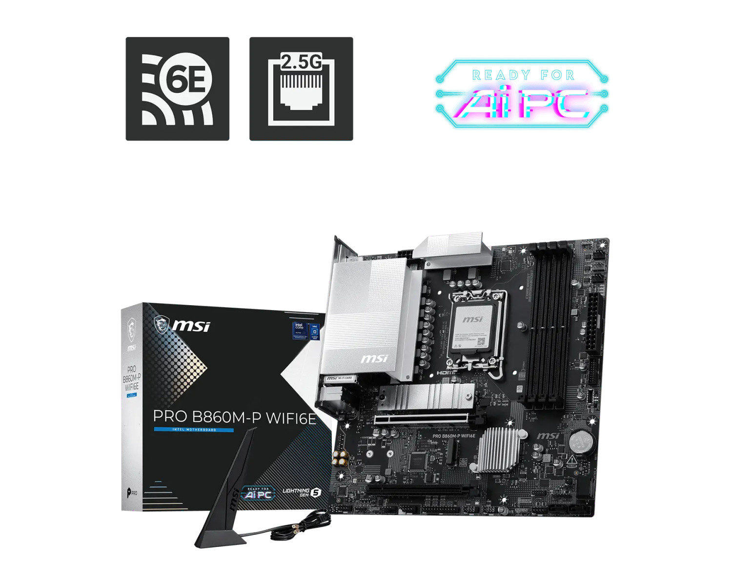 MSI PRO B860M-P WIFI6E matična plošča AM5 mATX 4DDR5