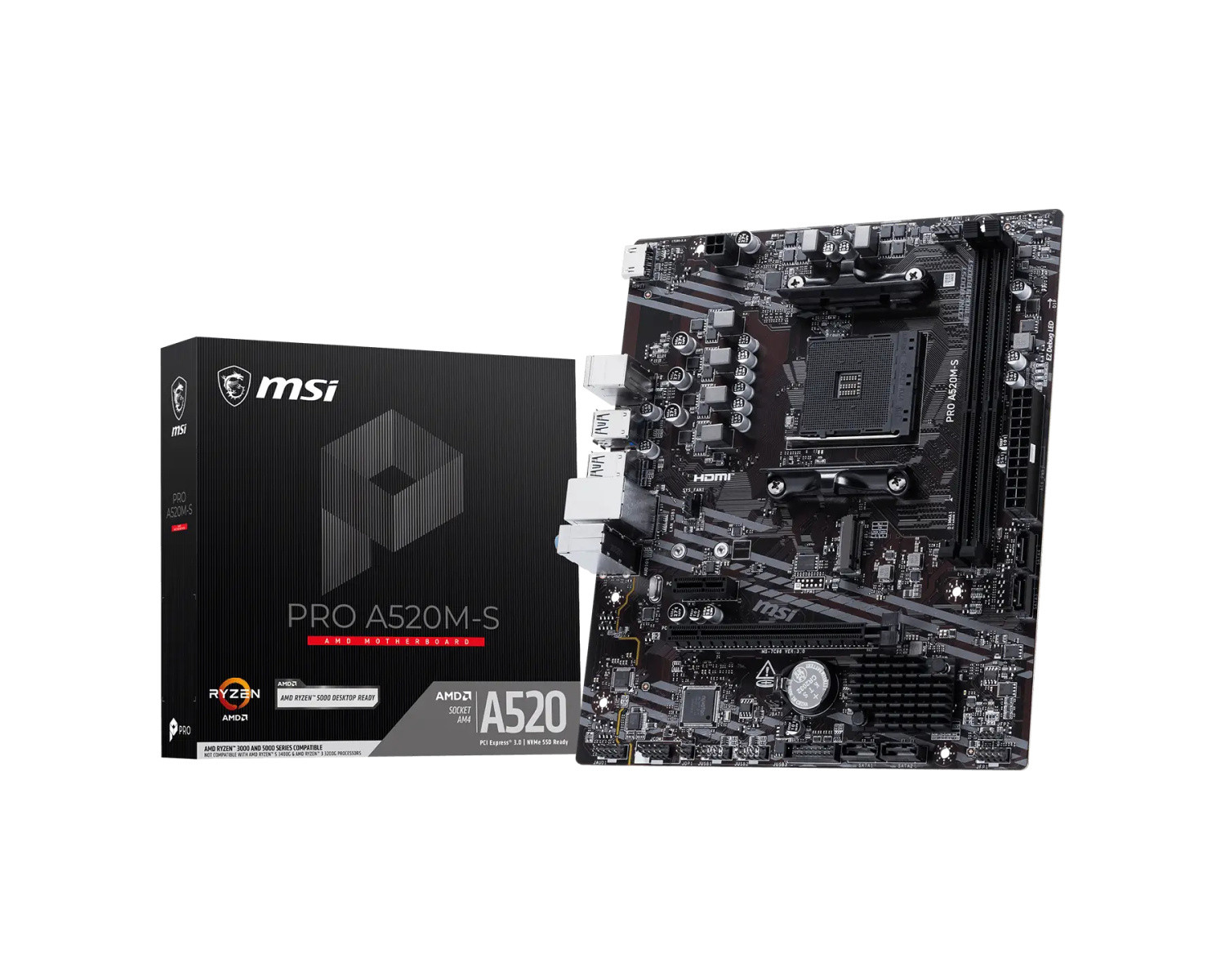 MSI PRO A520M-S matična plošča AM5 (2x DDR4) mATX