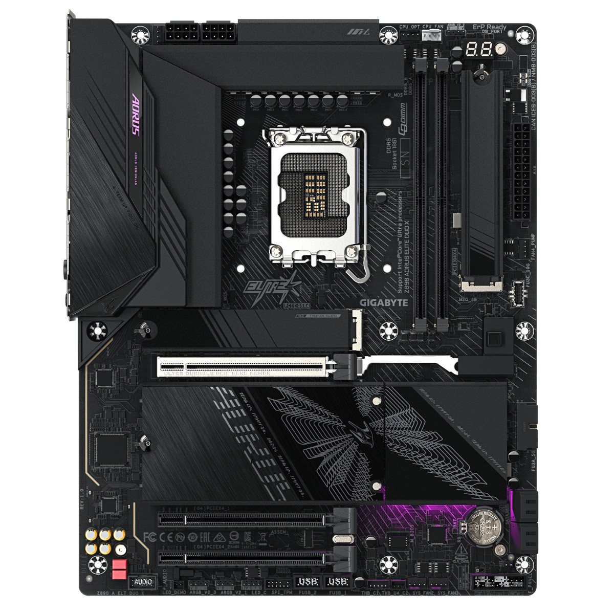 Gigabyte Z890 AORUS ELITE DUO X matična plošča S1851 ATX 4DDR5 2