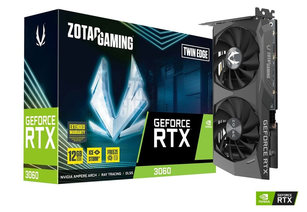 ZOTAC grafična kartica RTX 3060 Twin Edge 12GB GDDR6