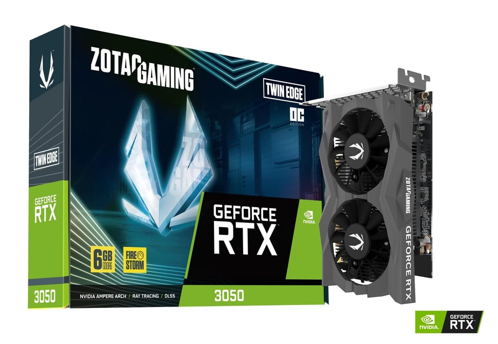 ZOTAC grafična kartica RTX 3050 Twin Edge OC 6GB GDDR6