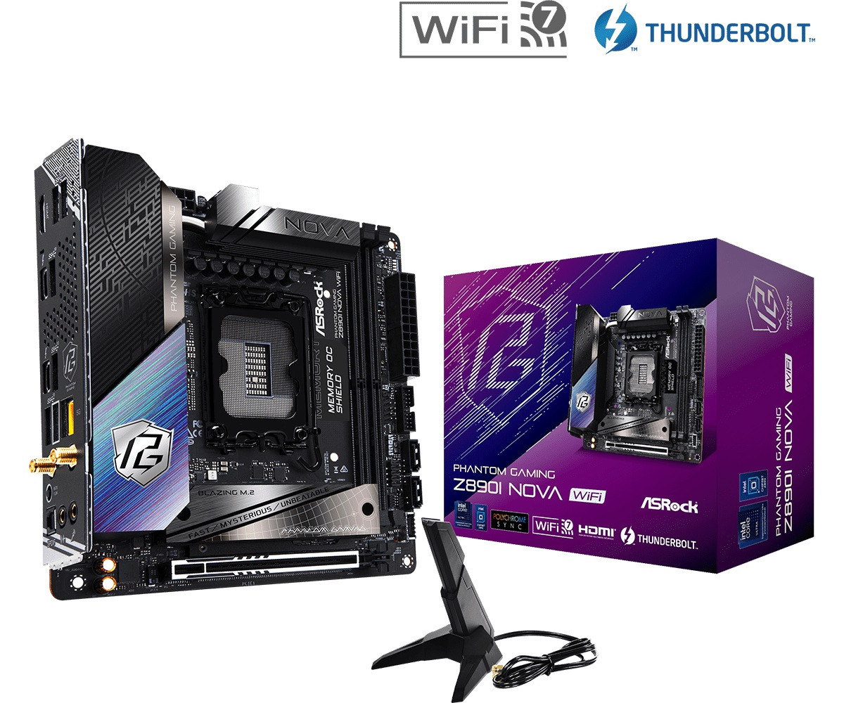 ASRock matična plošča Z890I NOVA WIFI, s1851, 2x DDR5, mITX