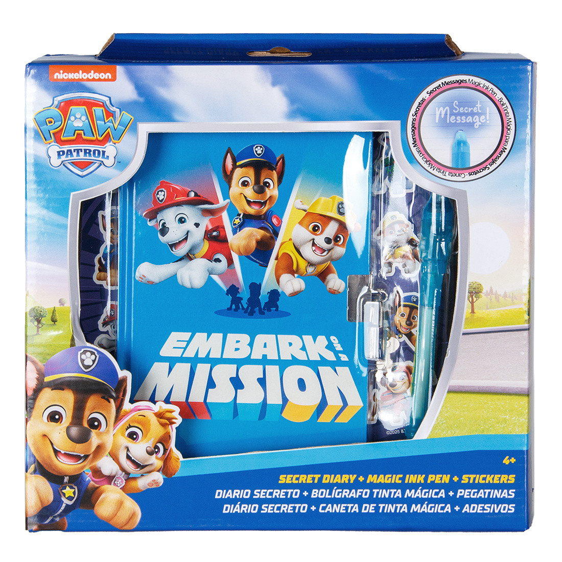 Kids Euroswan Psi Patrol dnevnik z "čarobnim" peresom 2