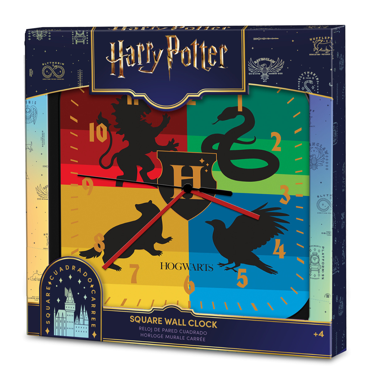 Kids Euroswan Harry Potter kvadratna stenska ura