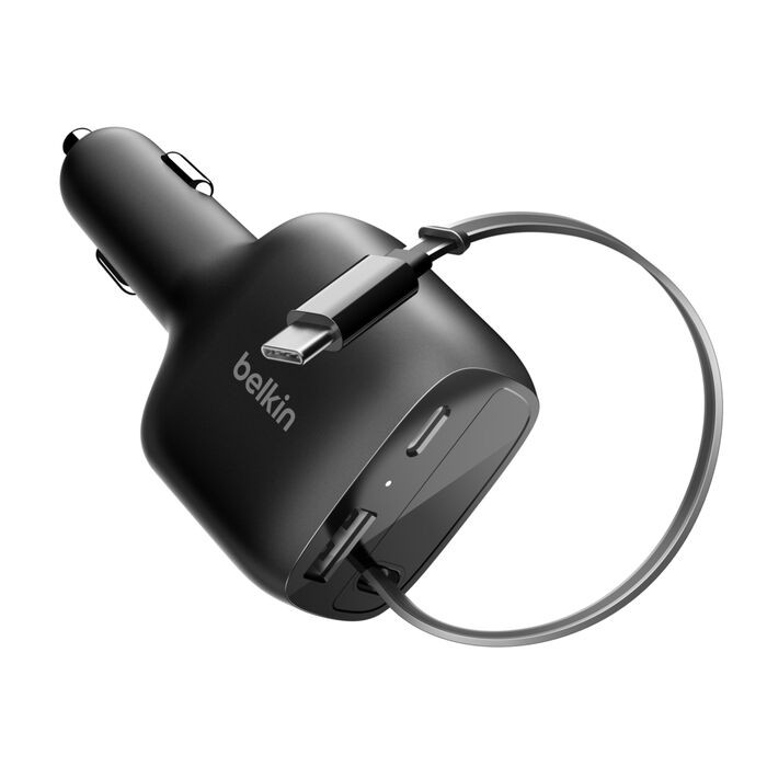 Belkin polnilnik s kablom 75W, 3xUSB-C, črn 2