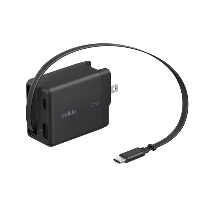 Belkin polnilnik 70W, zviti kabel USB-C, USB-C, USB-A 6