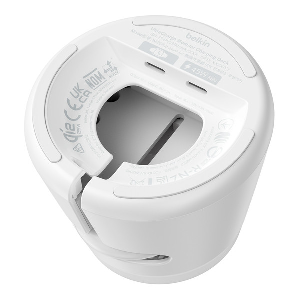 Belkin Qi2 3v1 modularni brezžični polnilnik 25W, bela 6