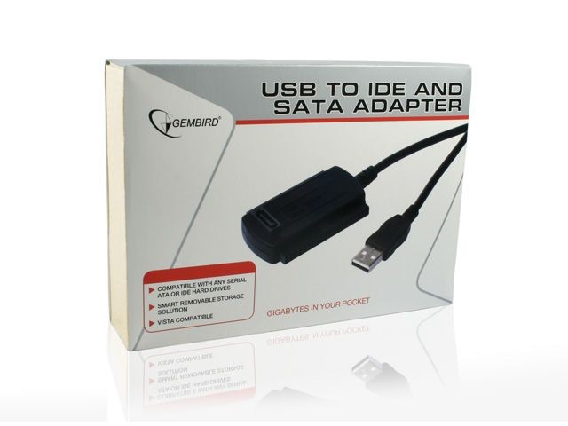 Gembird adapter USB 2.0 na IDE/SATA 2