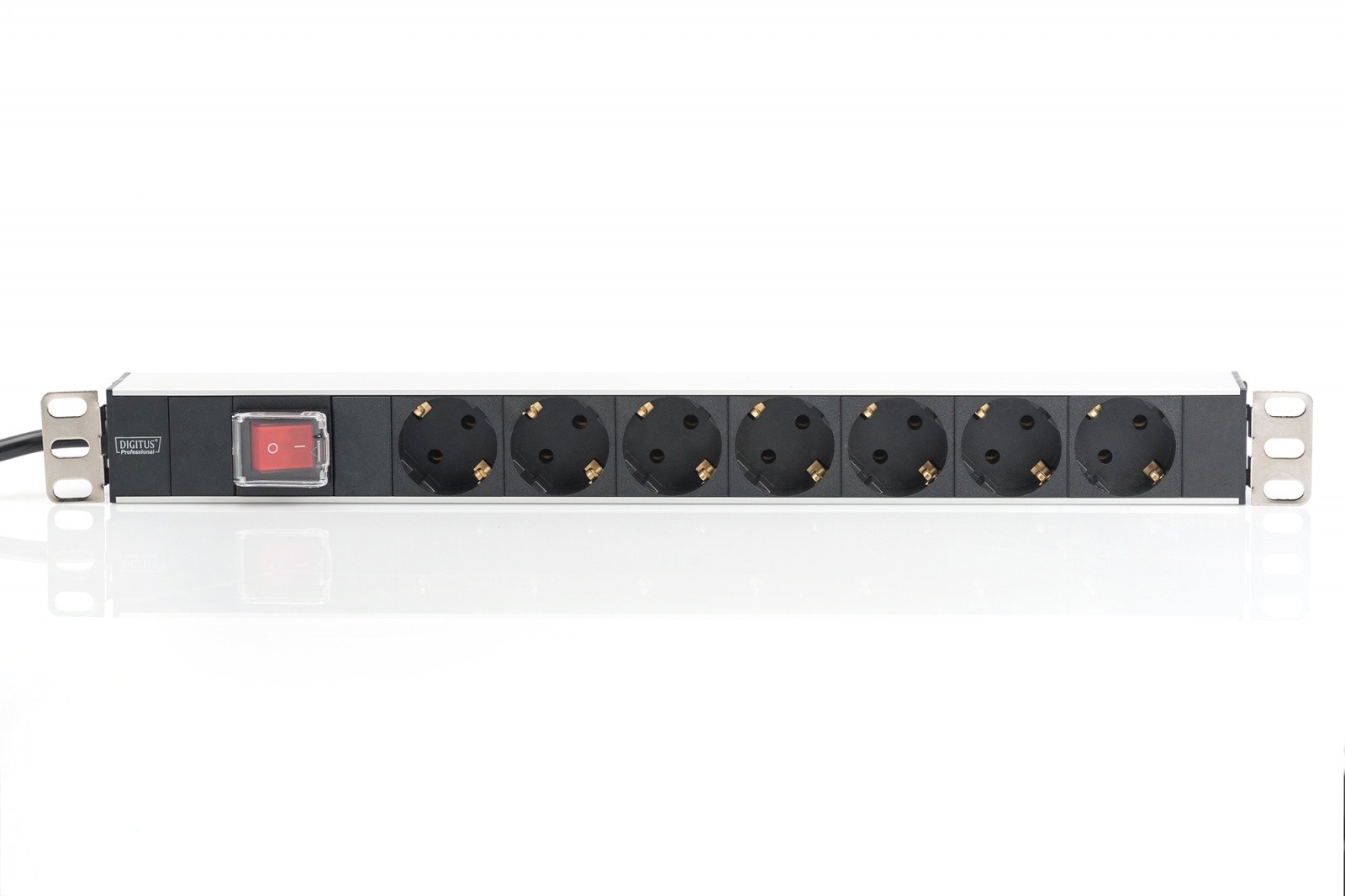 Napajalna letev PDU 19" RACK, 7xSchuko, 2m, aluminijasta 2
