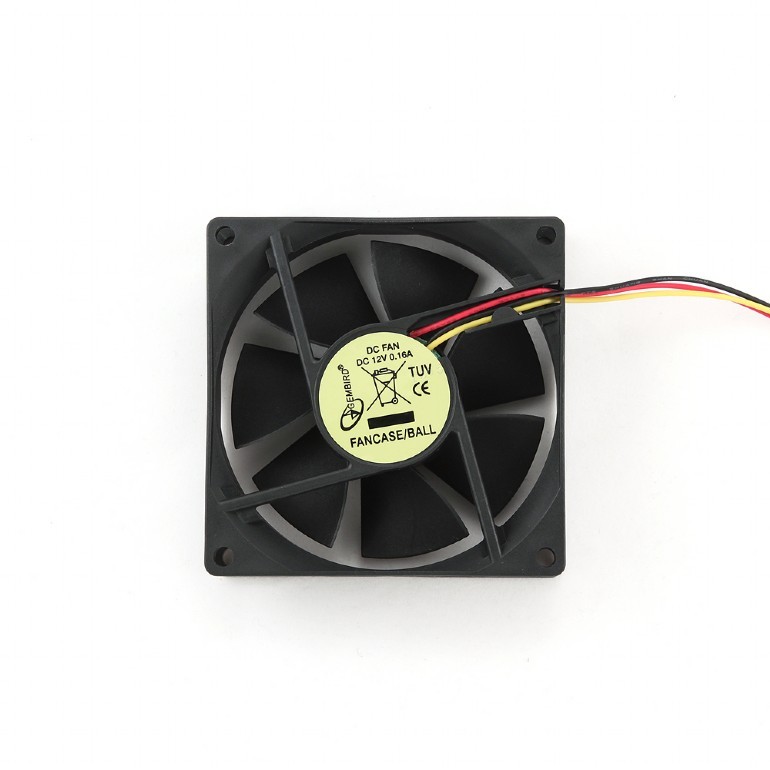 Gembird ventilator 80x80x25mm, 3-pin, BALL ležaj 2