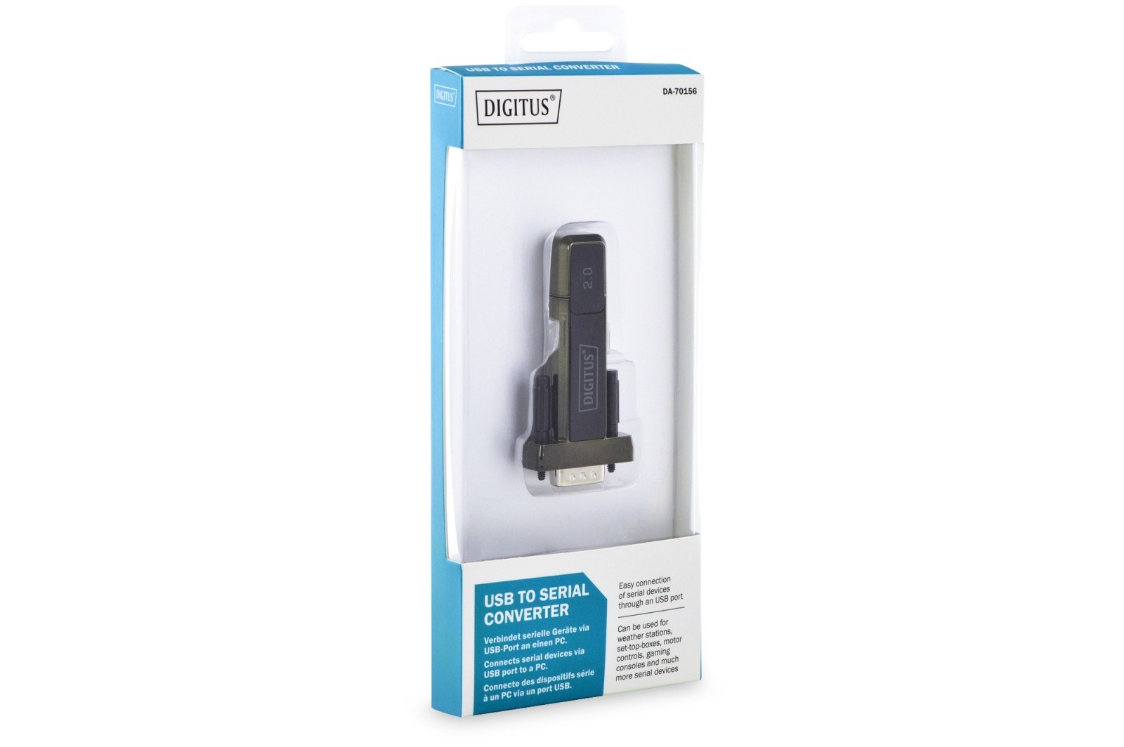Adapter USB-A 2.0 na RS232 (DB9) z FTDI čipom in vijaki 5