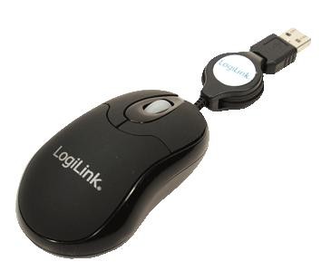 Mini miška z izvlečnim USB kablom