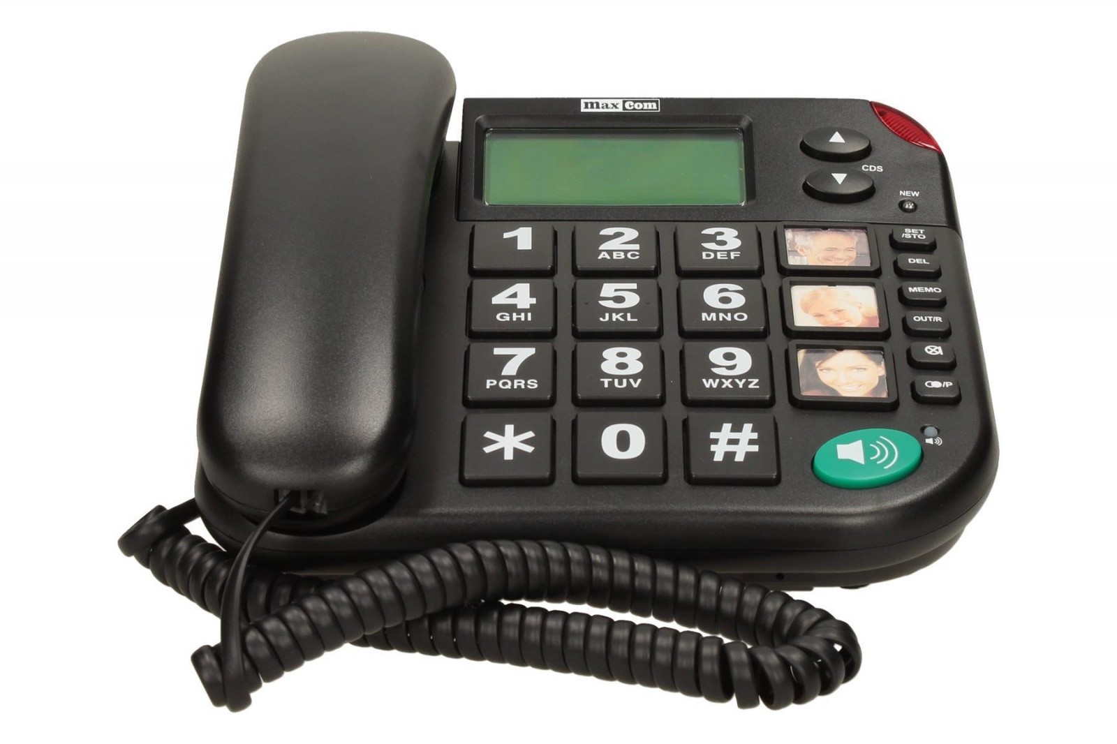 Žični telefon KXT480 BB, črn