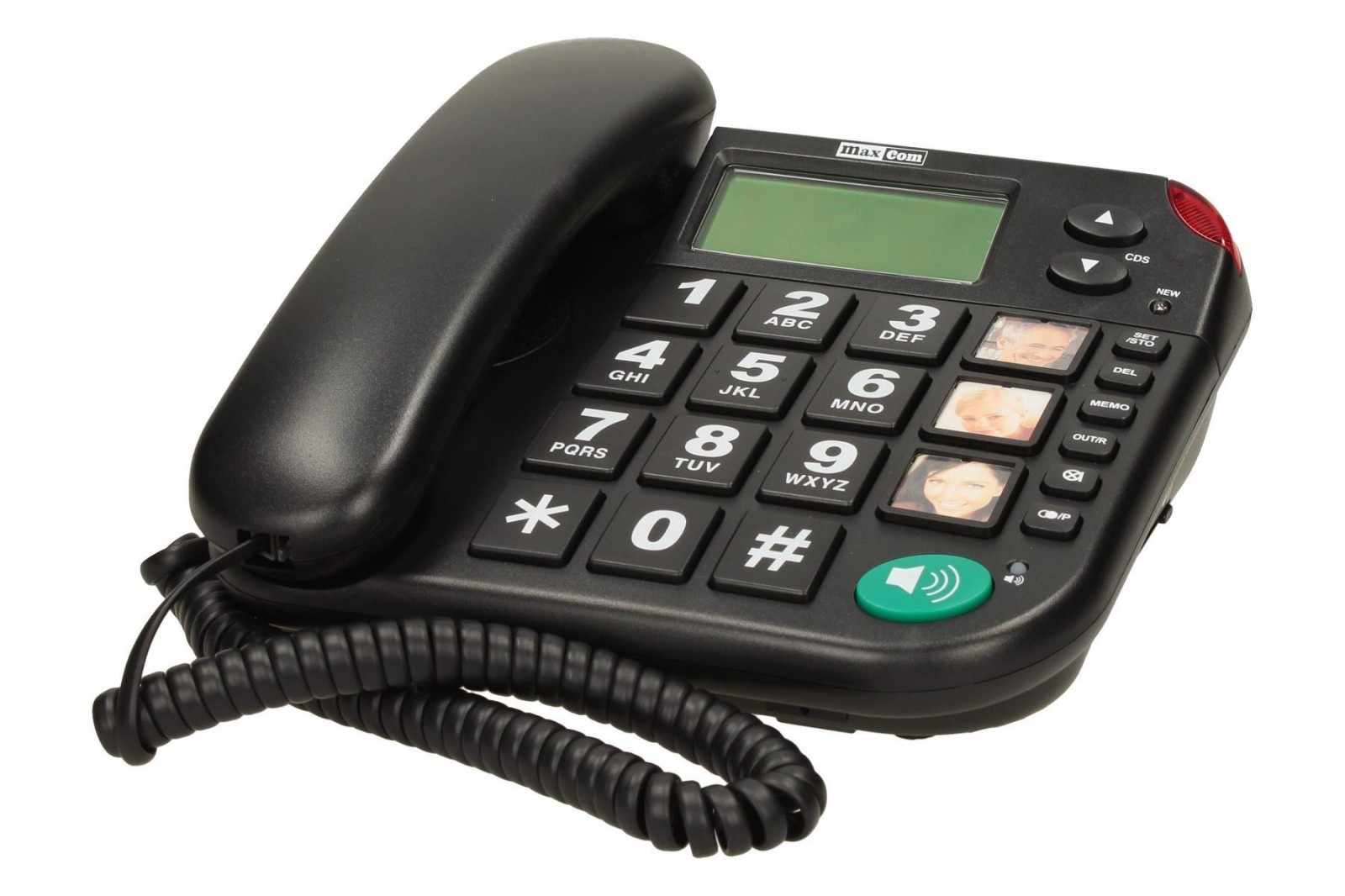 Žični telefon KXT480 BB, črn 3