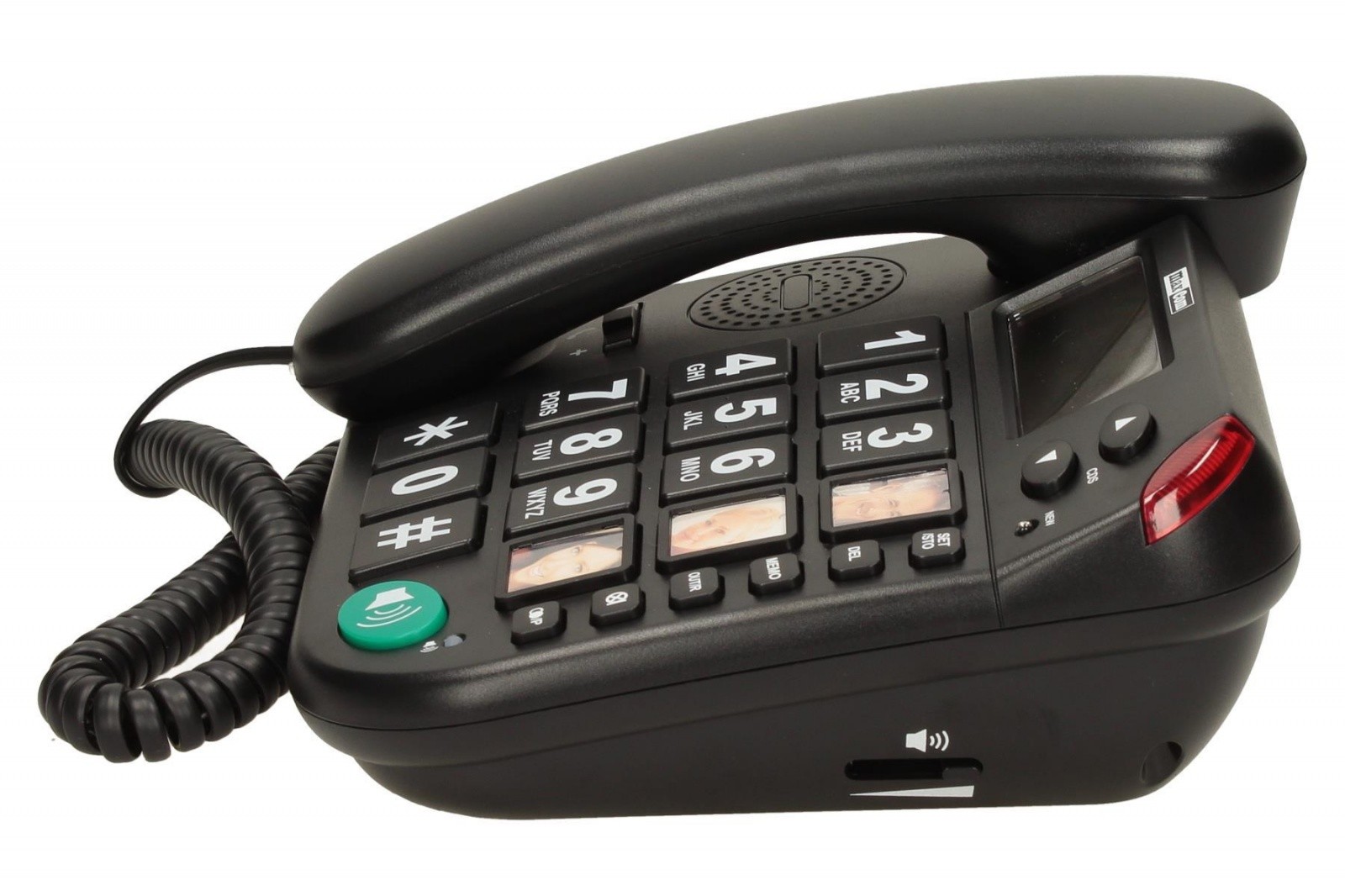 Žični telefon KXT480 BB, črn 4