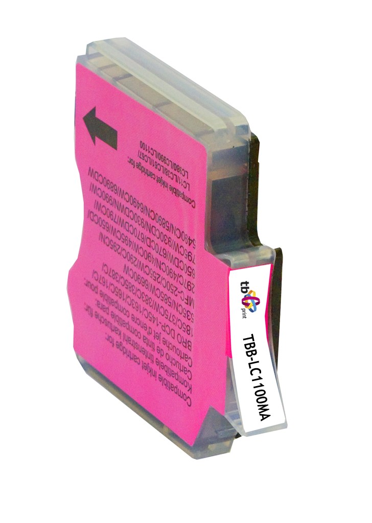 Magenta črnilo za Brother LC980/1100MA (100% novo) 2