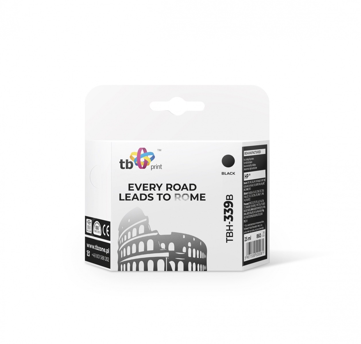 Črnilo za HP št. 339 (C8767EE), TBH-339B, črno (refill)