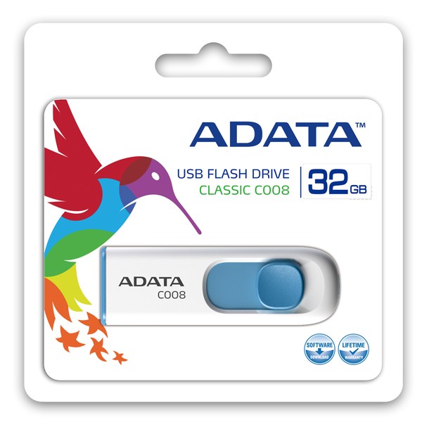 USB ključek DashDrive Classic C008, 32GB, belo-moder