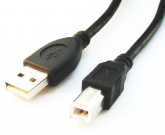 USB 2.0 kabel AM-BM 4,5m, črn