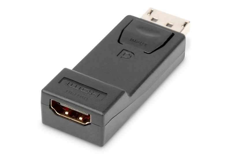 Adapter Displayport na HDMI, Full HD 1080p pri 60Hz, črn