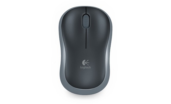 Brezžična miška Logitech M185, siva 2
