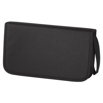 Etui za CD/DVD/Blu-ray diske, kapaciteta 64 plošč, črn