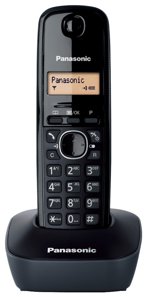 Brezžični DECT telefon Panasonic KX-TG1611, črn 3