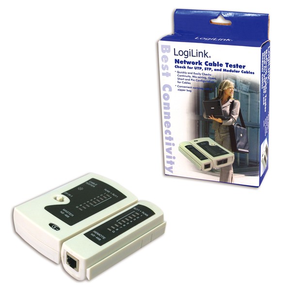 LogiLink tester kablov RJ11/RJ12/RJ45 z oddaljeno enoto 2