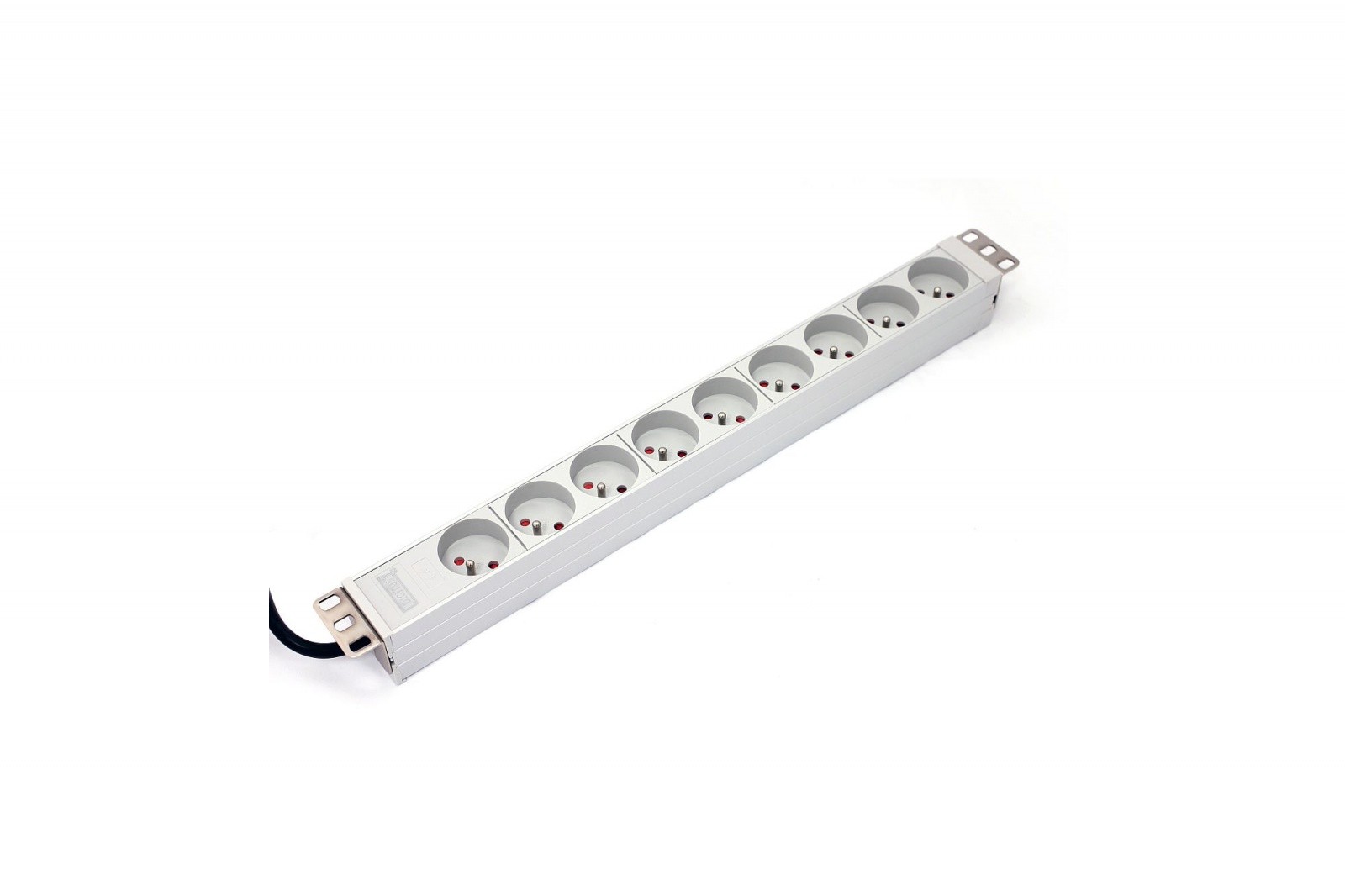 Razdelilna letev PDU 19" RACK 9xTip E, 1.8m, 16A, aluminijasta 2