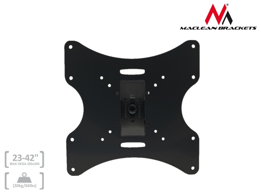 Stenski nosilec za TV/monitor 23"-42", 30kg, črn 2