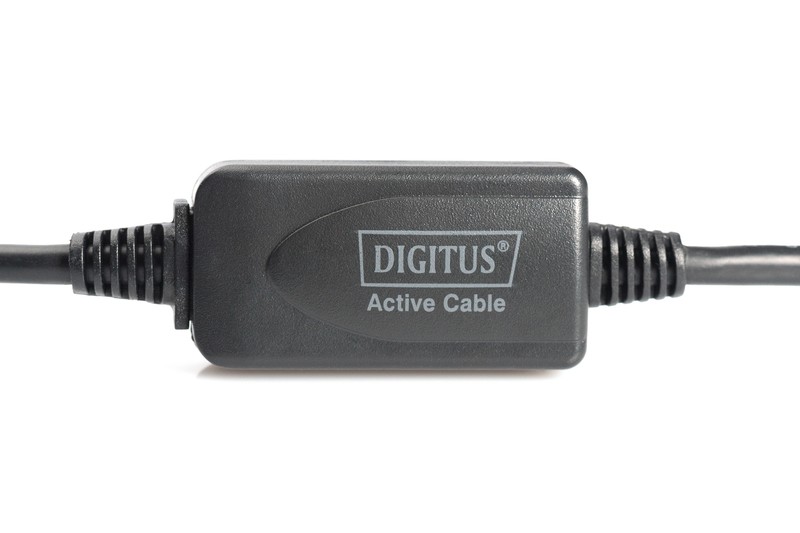 Aktivni USB 2.0 podaljšek 10m, črn 3