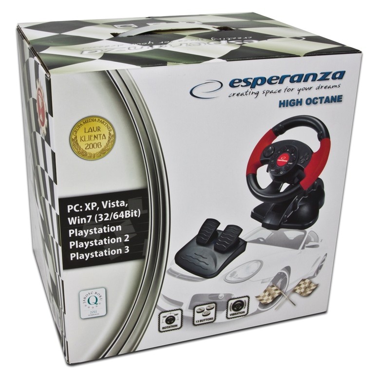 Gaming volan EG103 za PC/PS3 z vibracijsko silo 4