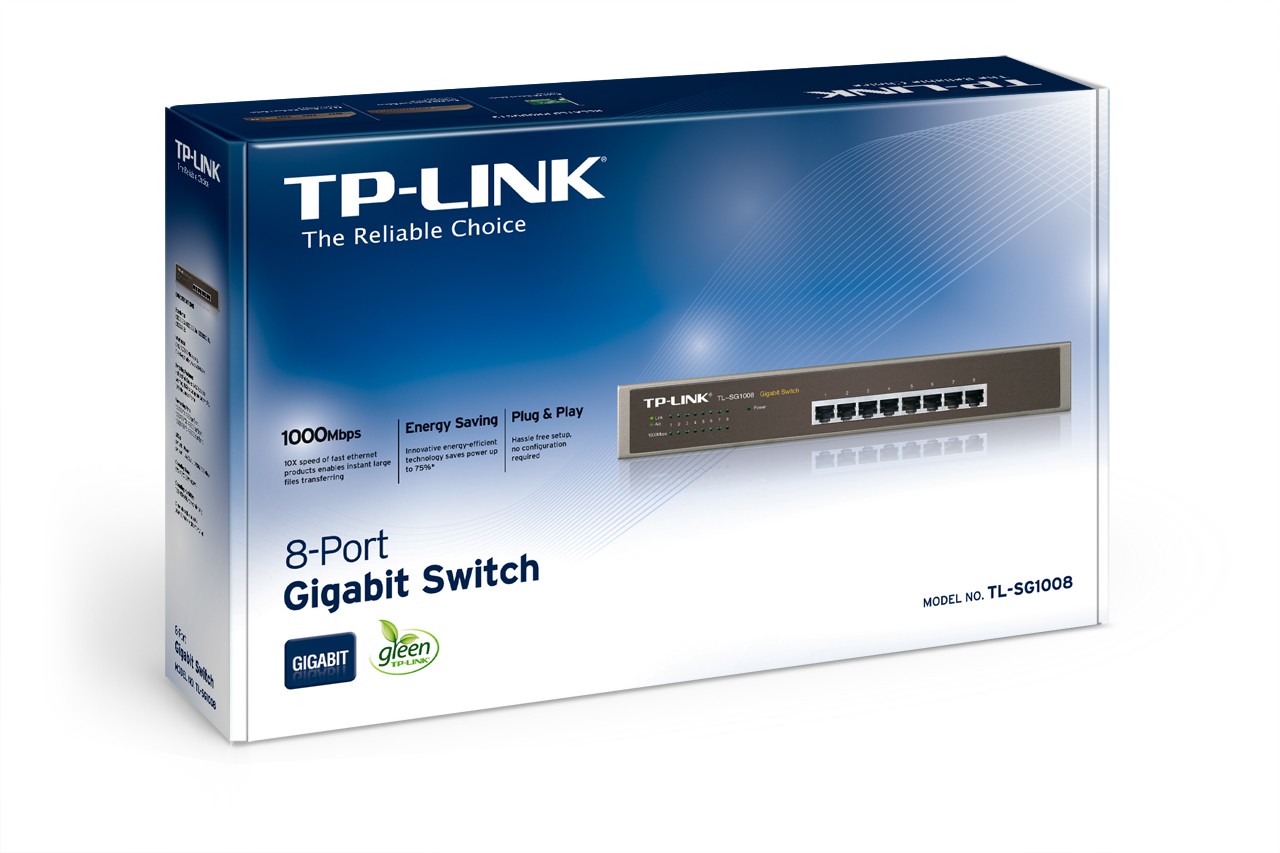 TP-LINK SG1008 mrežni preklopnik, 8x 1GbE 4