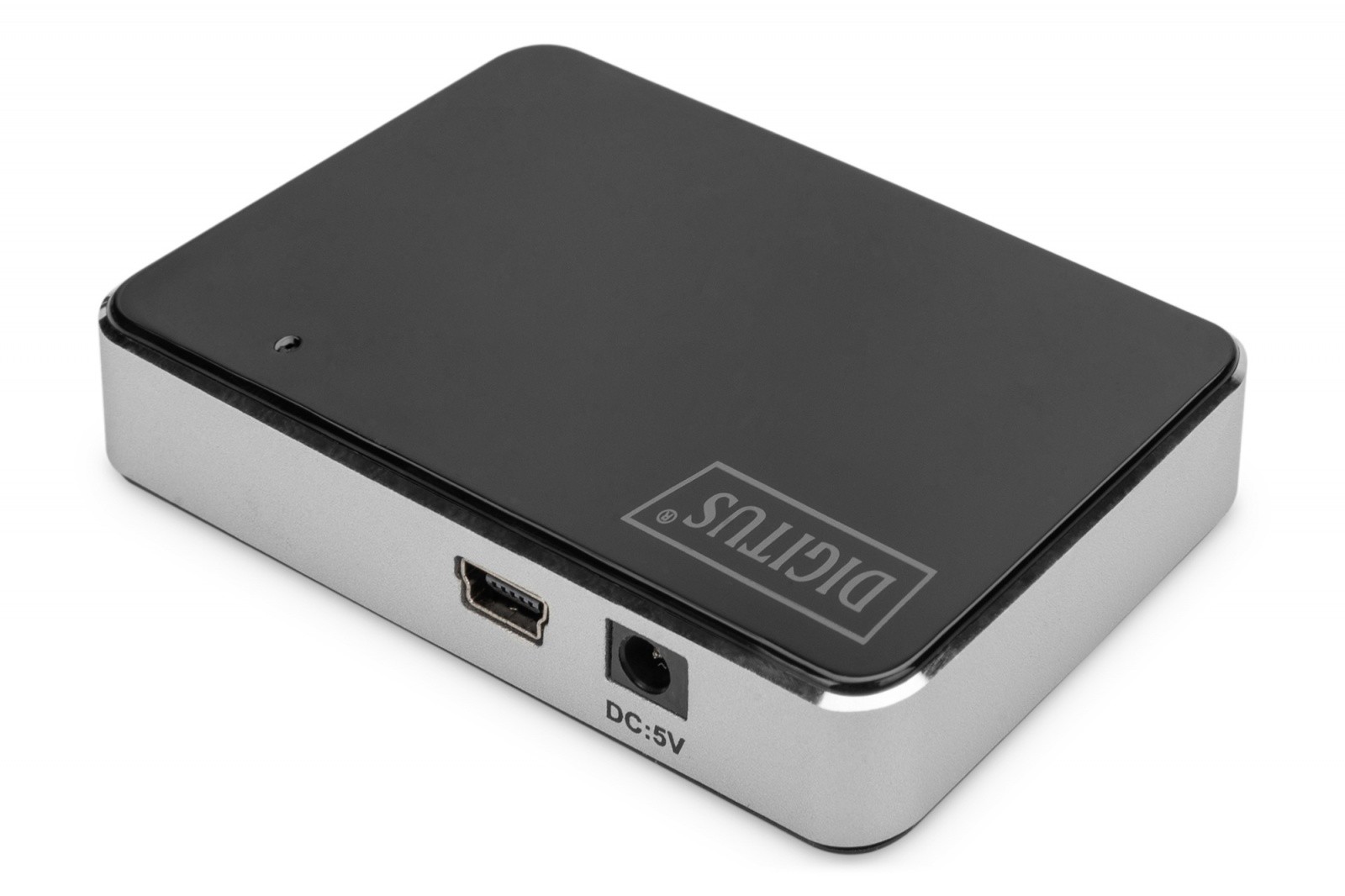 4-portni USB 2.0 HUB, aktiven, črno-srebrn 3