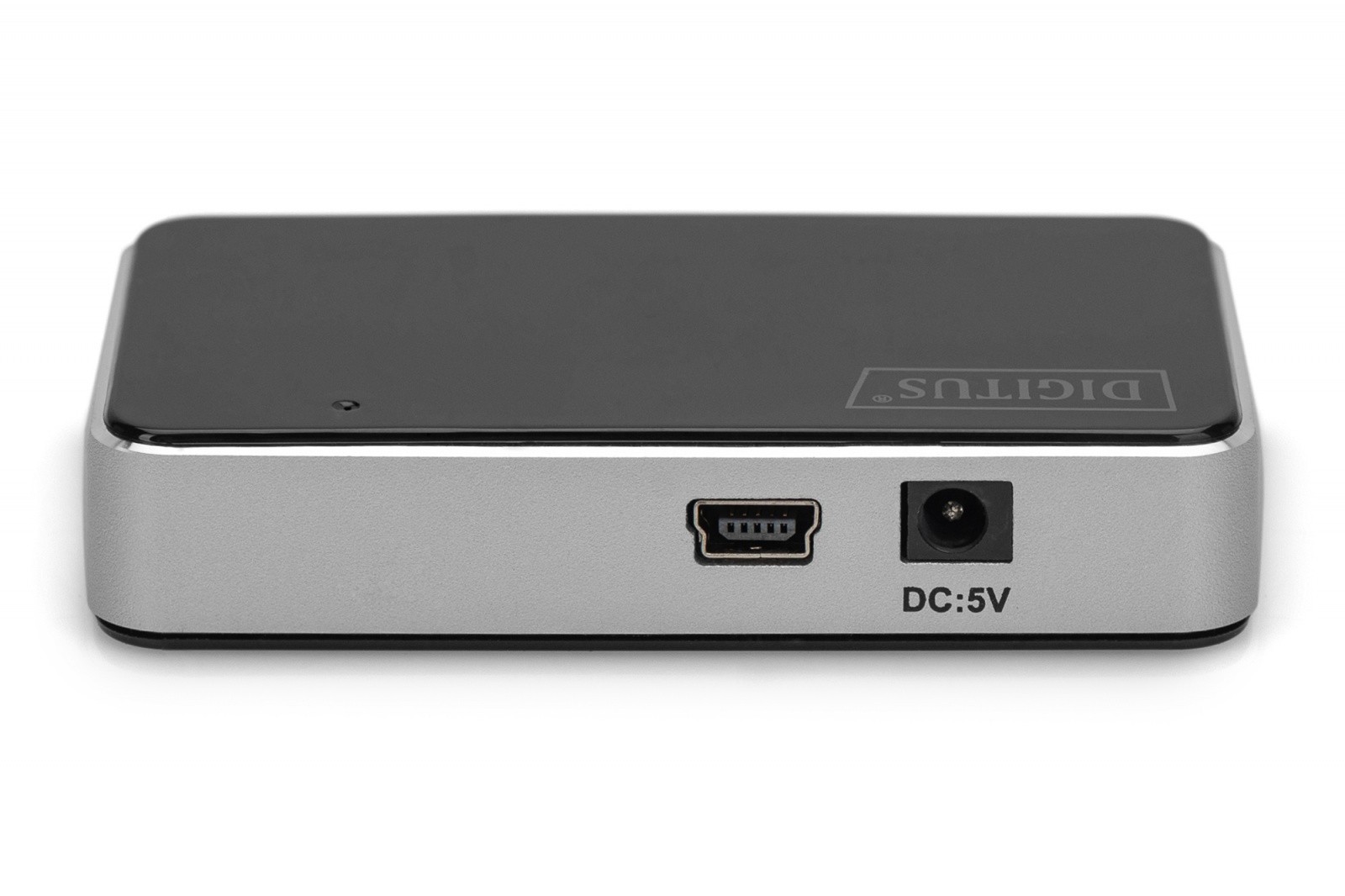 4-portni USB 2.0 HUB, aktiven, črno-srebrn 5