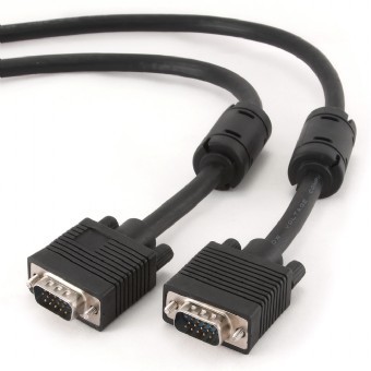 Kabel VGA 15M/15M EKRAN+FERRYT 3M ČRNA