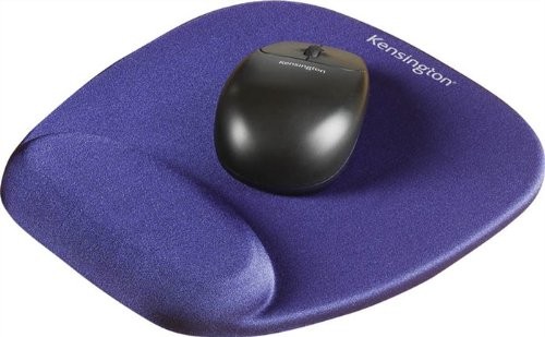 Ergonomska podloga za miško, penasta, modra