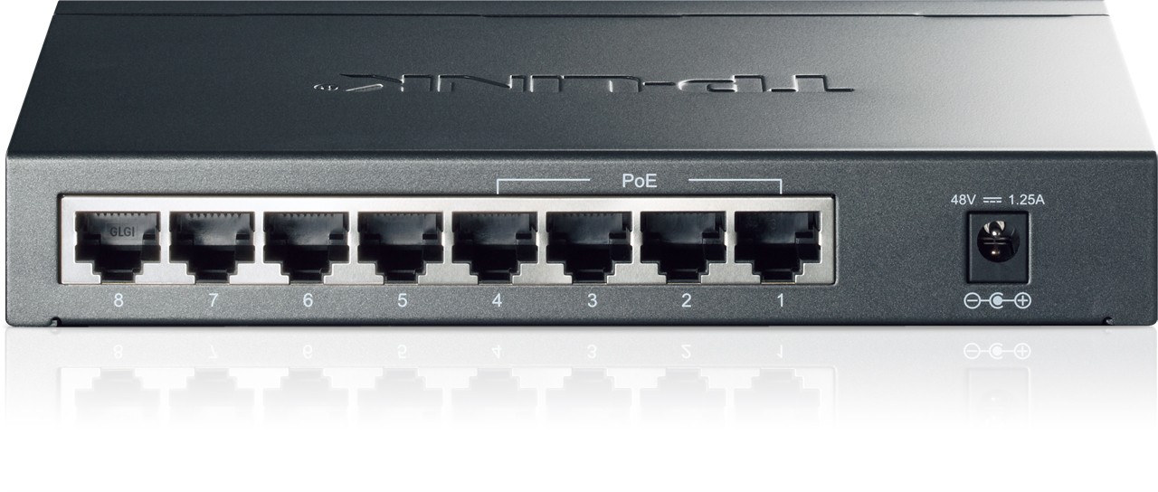 Mrežni usmerjevalnik (switch) SG1008P, 8x 1Gb PoE 3