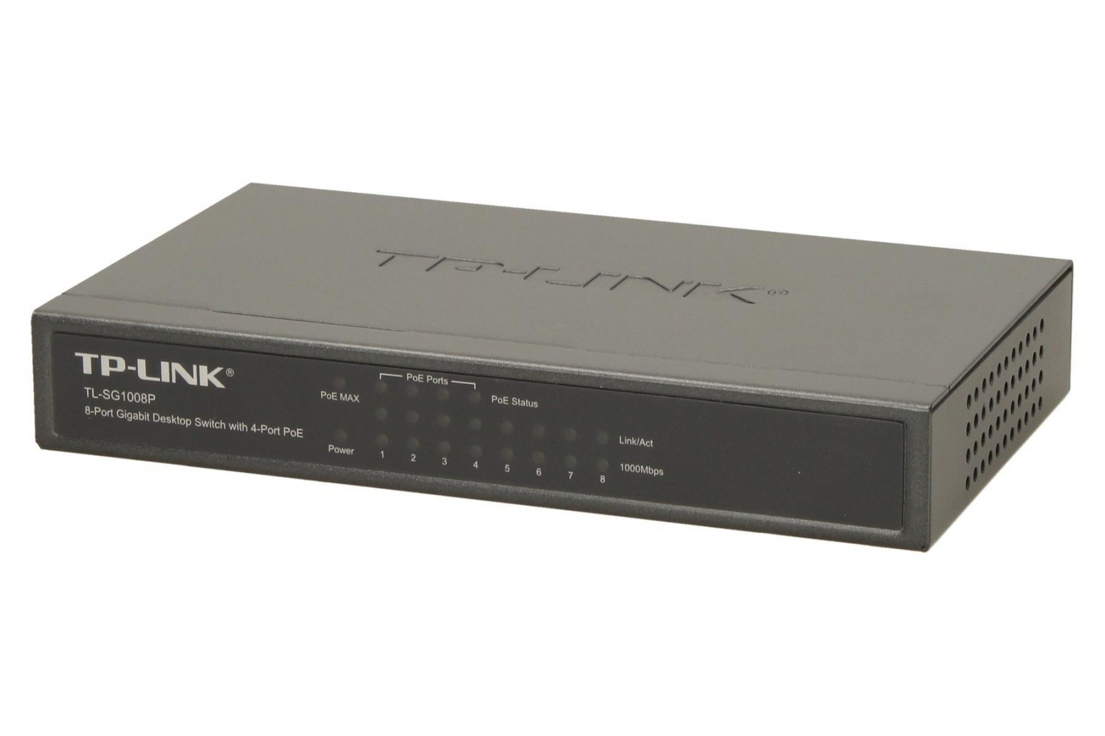Mrežni usmerjevalnik (switch) SG1008P, 8x 1Gb PoE 4