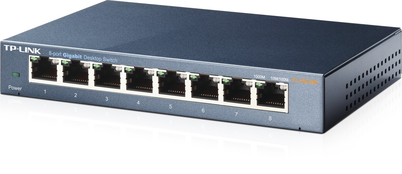 Mrežni usmerjevalnik (switch) SG108, 8x 1Gb 4