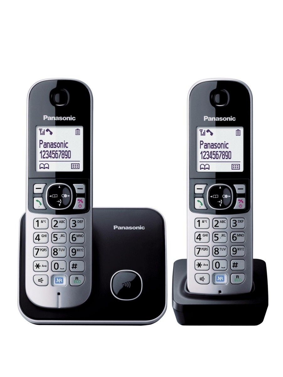 Brezžični DECT telefon KX-TG6812, črn